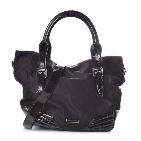 burberry nylon tote black